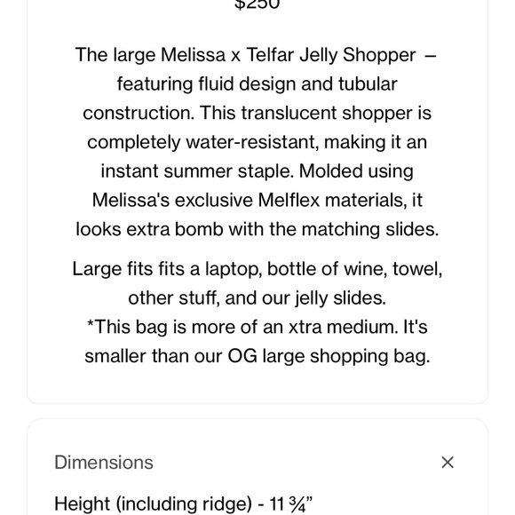 Telfar Melissa Black Jelly Tote - Picture 7 of 8